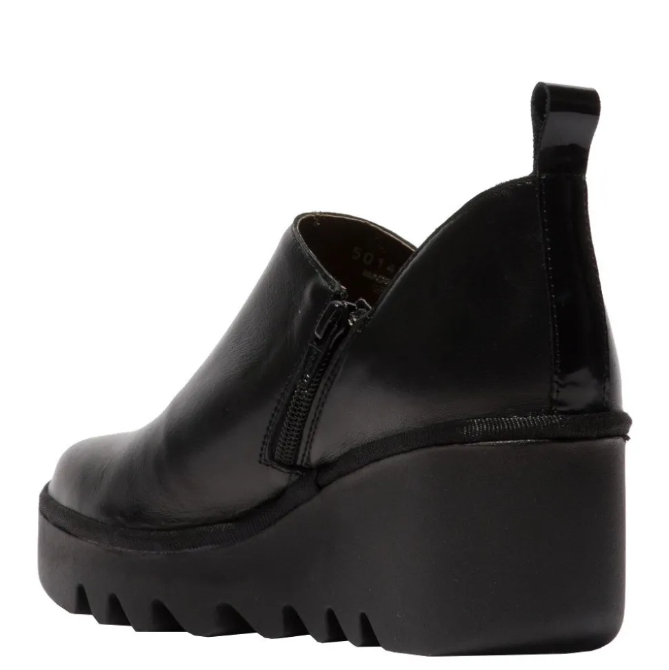 Botki damskie Fly London BELI 458 skórzane czarny P501458000