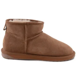 Buty śniegowce EMU AUSTRALIA STINGER MICRO skórzane brązowy WATER RESISTANT Ocieplane