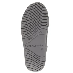 Buty śniegowce Emu AUSTRALIA STINGER MICRO Flatform skórzane szary W13082 Ocieplane