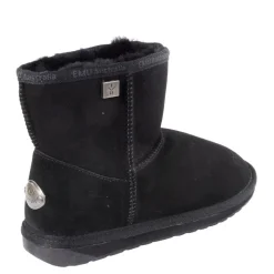 Buty śniegowcy Emu AUSTRALIA PLATINUM STINGER SLIM MINI skórzane czarny WP20003 WATER RESISTANT Ocieplane