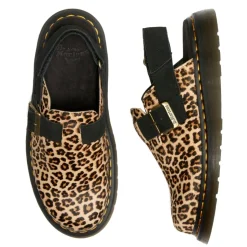 Buty z odkrytą piętą Dr. Martens JORGE II Light Tan+Black Mini Leopard Spot Hair On+EH Suede 41088200