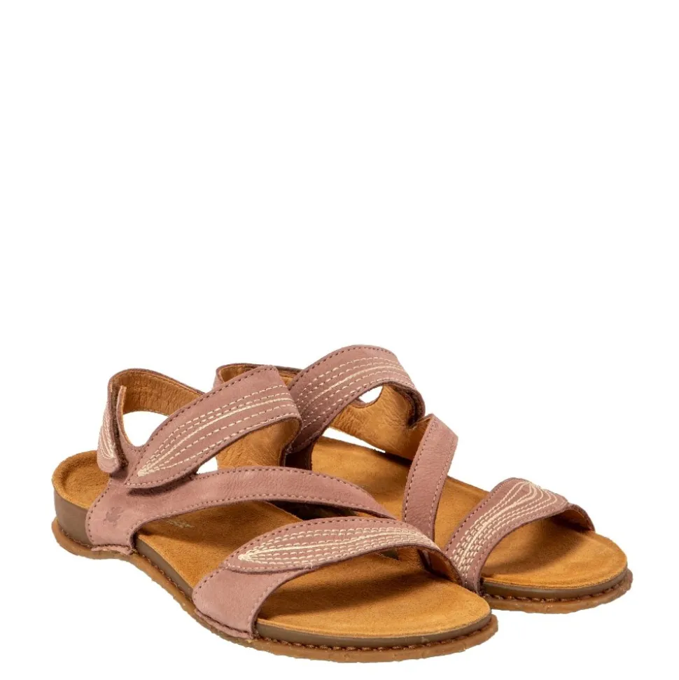Sandały damskie El Naturalista N5810 PANGLAO skórzane różowy