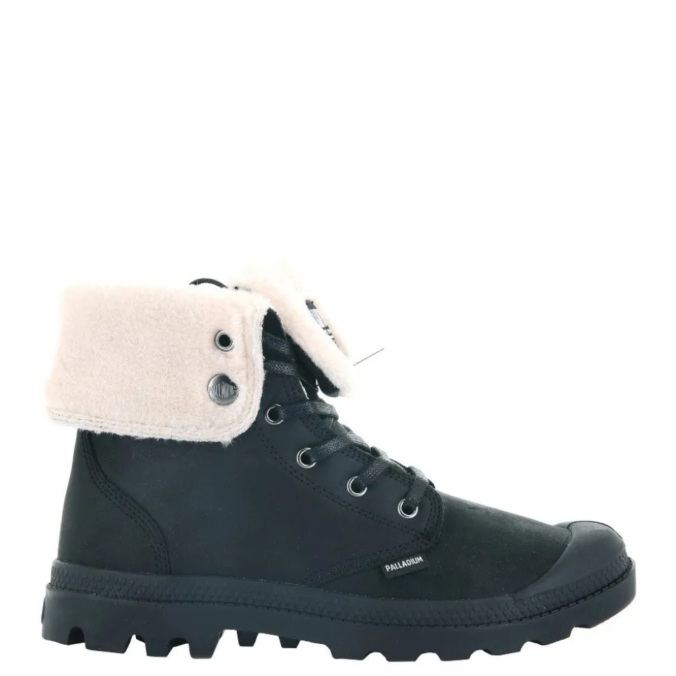 Trapery Palladium BAGGY LEATHER ESS WPS skórzane czarny 77168-008 OCIEPLANE