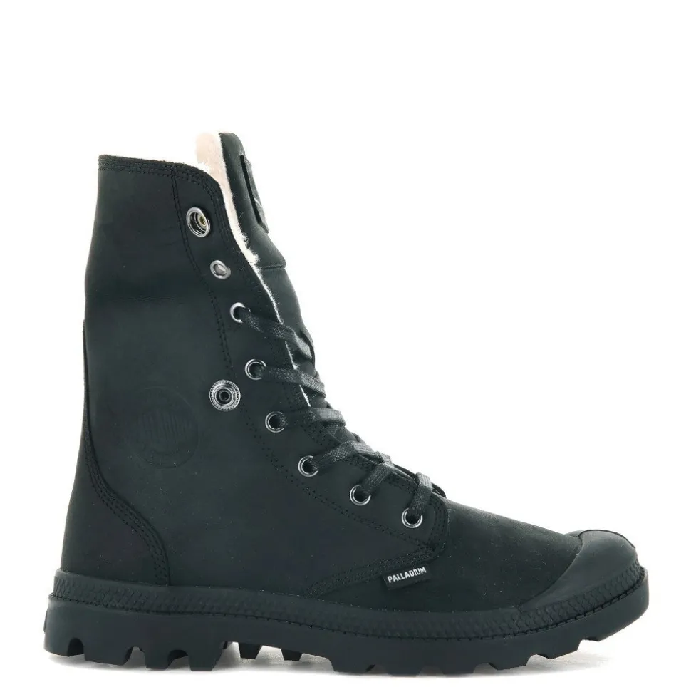 Trapery Palladium BAGGY LEATHER ESS WPS skórzane czarny 77168-008 OCIEPLANE
