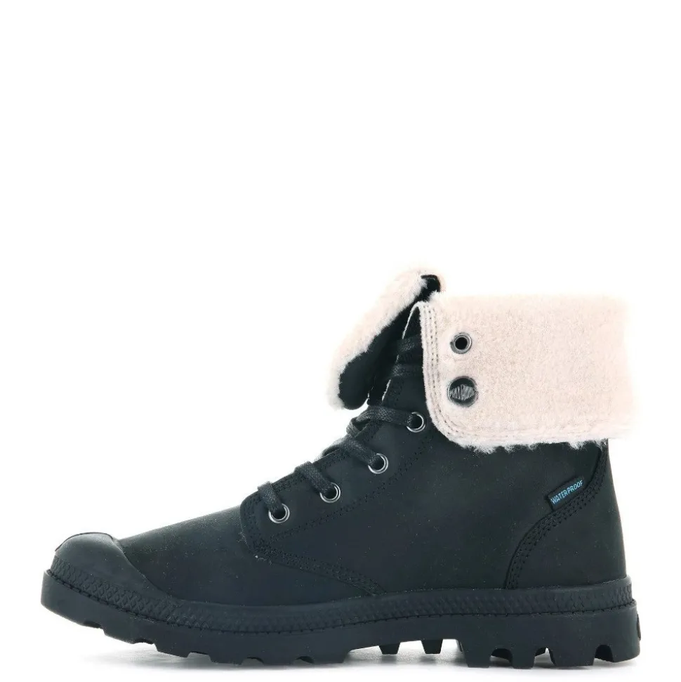 Trapery Palladium BAGGY LEATHER ESS WPS skórzane czarny 77168-008 OCIEPLANE