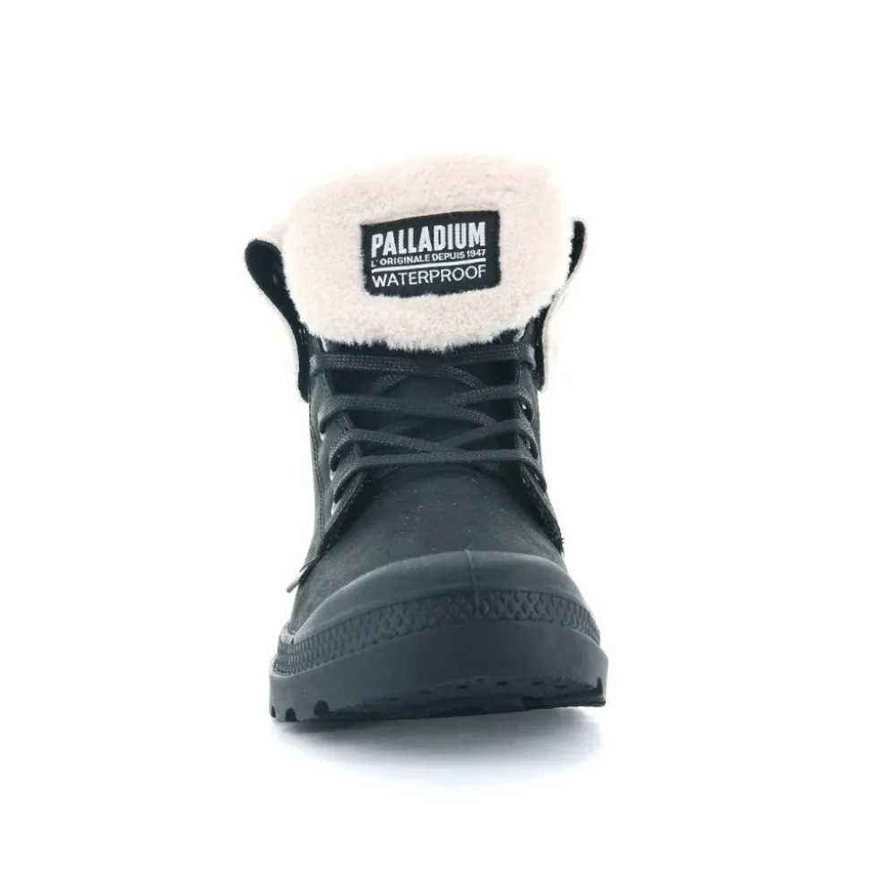 Trapery Palladium BAGGY LEATHER ESS WPS skórzane czarny 77168-008 OCIEPLANE